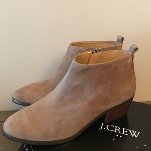 🏷 NWT! J.CREW, Camel Suede Booties
